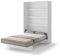 Friderik Bed Concept BC-01 Wandklappbett Vertikal Schrankbett mit Matratze, 140x200 cm (Weiß)