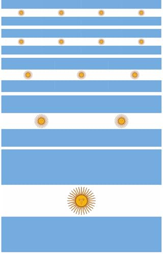 Daged Argentinien Aufkleber Karte 14 Stück - PKW Auto Motorrad Biker Flagge Fahne Vinyl 14 F