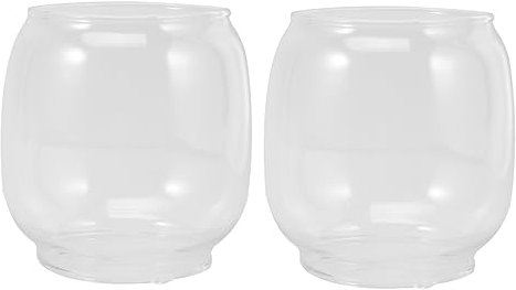 Garneck Ersatzglas Für Petroleumlampe - 2 Stück Öllampe Glaszylinder - Klarglas Lampenschirme Für Sturmlaterne Ideal Für Gartenpartys Und Gemütliche Abende Zu Hause