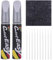 MOLZINY 2 Stück Auto-Lackstift Auto Reparatur Lack Auto Pinsel Lackstift Auto Silber Auto Kratzer Reparatur Stift Lack Reparaturstift Kratzer Reparaturstift Kratzerentferner Autolack Stift