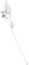 Fashion Cuqui Maomao der Apotheker Haarspange mit silberfarbenen Federn, 15 cm, Maomao