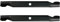 OREGON Kit de 2 Cuchillas para Cortacésped, 53,5cm con Montaje Estrella 5 Puntas, Sustituye Husqvarna 127843, 138498, 5321278-43, AYP, Apto para YT130, YT150, Jonsered y Partner