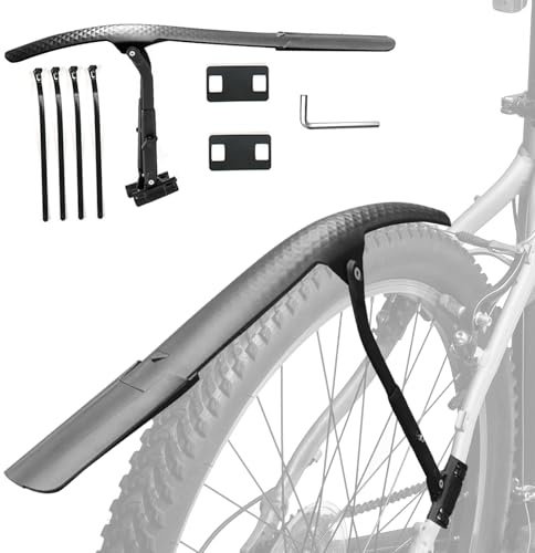 LURNODY Fahrrad Schutzblech Set,53 x 5 x 6cm Rennrad Schutzblech Spritzschutz für Vorne oder Hinten mit Schnellverschluss,Verstellbarer und Einfach Zu Installierender Mudguard,Ideal für Rennräder