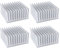 4 Pezzi 40x40x20mm Alluminio Dissipatore di Calore Aletta di Raffreddamento Radiatore Dissipatori di Calore Per Il Raffreddamento GPU IC Chip VRAM VGA CPU