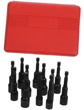 Ciieeo High-Strength Socket Head Kit Deep Socket Set Swivel Impact Adapter Electric Wrench Tool Hexagonal for Drivers