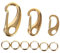 BAZEITFLOW 3 Stück Teiliges aus Haustier Tag Clip mit Ringen Hundemarkenhalter für Halsband und Geschirr Leicht Langlebig Rostfrei und Sicher Anwendung
