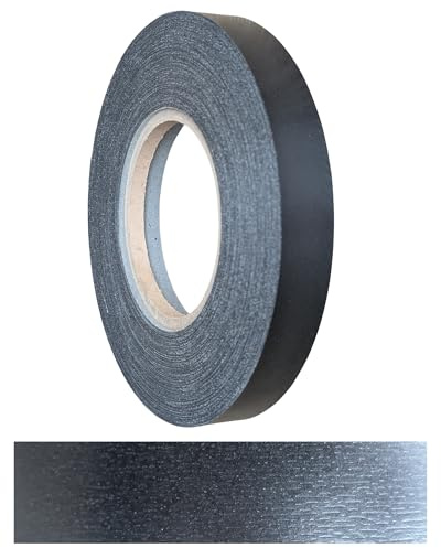Gedotec Kantenumleimer 40 mm | 100 m Rolle | Schwarz Struktur | Umleimer zum Aufbügeln | mit integriertem Schmelzkleber | Kantenband für Möbel | Melaminleiste | Holzfurnier | Möbelkanten-Band