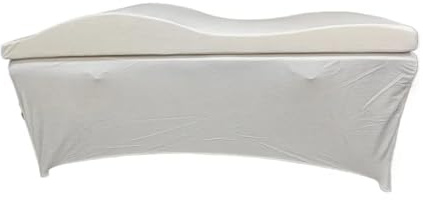 WEOKDFHA Matratze Für Kosmetikstudio Massagematratze und -bezug Wave Memory Foam-Bett Salonmatratze Spa Curved Beauty Bed(White Set)