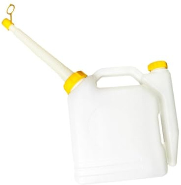 Milageto Oil Mixing Bottle Portable 2 Stroke Measuring Ratio Bottle Fuels Petrol Container for Chainsaws Trimmer Brush, 5L