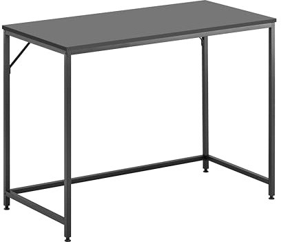 Nera Writing Black Computer Desk 100x50cm for Study Home Office Table Small Space Simple Assembly