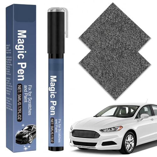 Caelura All Cars Magic Pen mit Nano Sparkle Tuch, Kratzer Entferner Auto | Autolack Reparatur Set, Schnelltrocknende Lösung für Kratzer, Lackschäden und Politur, Inkl. 2x Original Poliertücher