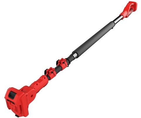 TEENO Asta telescopica per potatura 1,6–2,8 m, compatibile con attrezzi Makita con spina a 3 pin, adatta per mini motoseghe e forbici da potatura, regolabile a 120 gradi