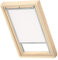 VELUX Original Dachfenster Verdunkelungsrollo, mit Grauer Führungsschiene, Weiß, für P06