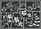 Kreul 74805 - Window Style Schablone Schmetterlingswiese, flexibel, selbstklebend und wiederverwendbar, für individuelle Gestaltungen