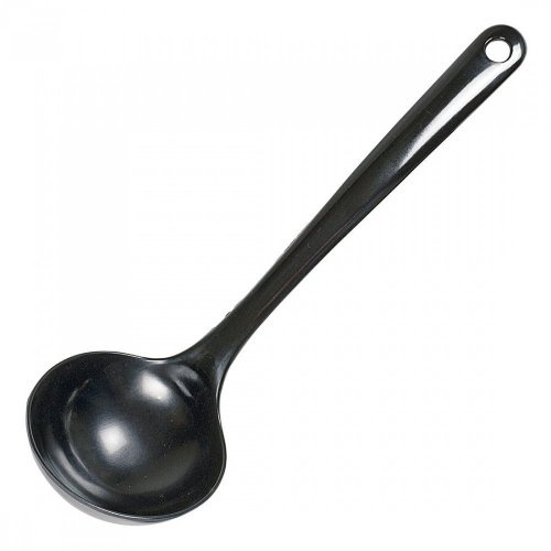 WACA 0255 Schöpfkelle Küchenhelfer Mehrwegartikel, Farbe:schwarz, Größe:130 ml
