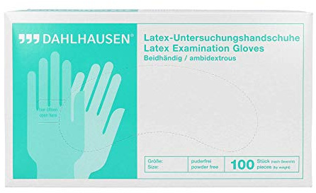 HANDSCHUHE Latex ungepudert Gr.L 100 St