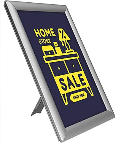 Tabletop Klapprahmen (Pack of 5) A4, A5 14mm 25mm (A4 25mm Silber (Packung mit 5)) - Tabletop Snap frames (Pack of 5) A4, A5 14mm 25mm (A4 25mm Silver (Pack of 5))