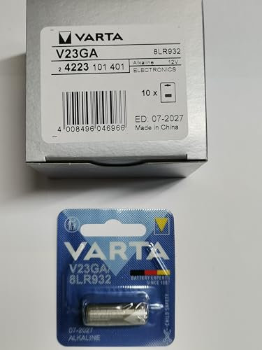 10 piles Varta V23GA Alcaline 12V