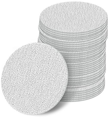 50 Stück 50 mm Exzenter Schleifscheiben P120 Körnung ohne Lochung Haft Klett Schleifpapier