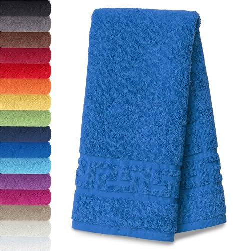 AR Line 2er Set Duschvorleger – Badematten 50 x 70 cm, 100% Baumwolle, 700 g/m², Weich & Saugstark, Farbe: Royal