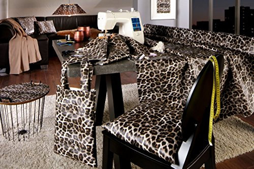 Unbekannt Kunstleder spzial Leo Optik Leopard 140 breit Meterware