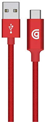 Griffin Cable de 1,8 m Premium Tipo C-USB a Rojo