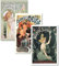 Poster Foundry Set mit 3 Jugendstil-Werbepostern, Absinthe Biere Liquor Drinking Collection, Vintage-Werbeposter, 40,6 x 61 cm