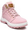 visionreast Warm Gefütterte Winterschuhe Unisex Wasserdicht Wanderschuhe Schneestiefel Winter Trekking Winterboots für Herren Damen Schnürsenkel rutschfest Outdoor, Pink, 38 EU