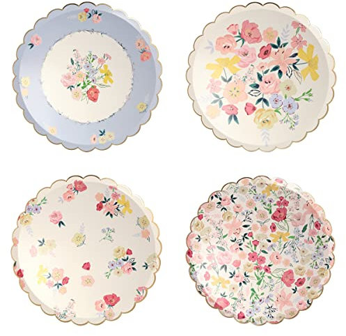 Meri Meri 205156 English Garden Teller (8-fach)