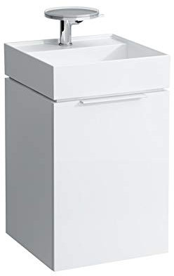 Laufen Kartell Handwaschbecken, unterbaufähig, 3 Hahnlöcher, ohne Überlauf, 460x460, Farbe: Weiß - H8153310001581