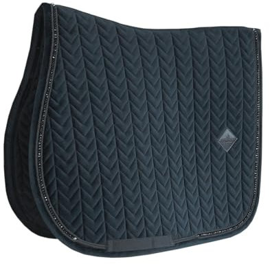 Tapis de selle FULL - Noir - Velours - Saut d'obstacles