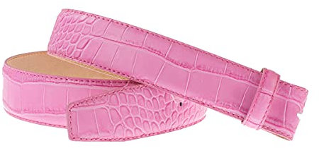 VMP Damen Gürtel aus Leder mit geprägter Oberfläche, Größe:90, Farbe:Fuxia