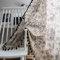 Xlabor Boho Vintage Gardinen mit Quaste Halbverdunkelungsvorhänge mit Ösen Baumwolle Leinen Dekoschal für Wohnzimmer Schlafzimmer 1er-Pack Motiv-F 150 x 240 cm