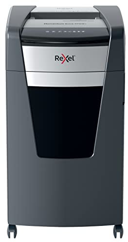 Rexel Aktenvernichter Momentum Extra XP516+, Mikroschnitt, 18-16 Blatt A4 (70-80 g/m²) Kapazität, Sicherheitsstufe P5, Anti-Papierstau-Technologie, 85L Abfallbehälter, Schredder, schwarz, 2021516MEU