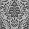Papier peint baroque gris & noir salon | Tapisserie grise argent baroque idéal couloir | Papier peint intissé pour chambre adulte