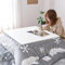Kotatsu Heizung Futon Set Weiße Bärenmuster -Entwurf Heizungstisch Tatami Kotatsu Tisch Kaffeetische Heizung