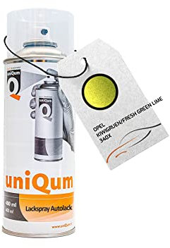 uniQum Autolack Spraydose fürs Auto für OPEL KIWIGRUEN/FRESH GREEN LIME 340X Autolack Reparatur 400 ml
