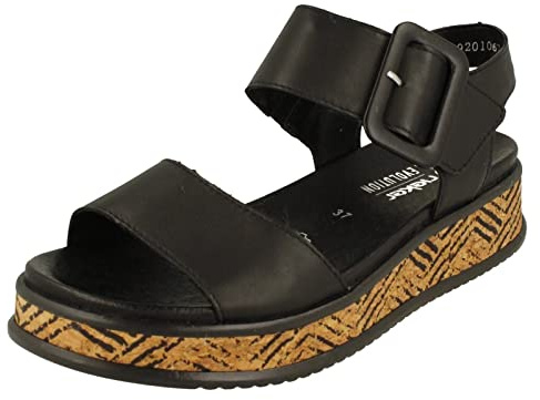 Rieker Damen W0800 Keilsandaletten