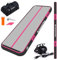 ChampionPlus Aufblasbare Air Matte Track Tumbling Matte 3/4/5/6m Gymnastikmatte Turnmatte mit elektrischer Luftpumpe, Yogamatte, Camping Trainingsmatte, Fitness Yoga Sportmatte（Rosa-Schwarz）