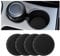 CGEAMDY 4 Pieces Car Cup Holder, 7cm Diameter Non-Slip Universal Insert Cup Holder, Durable, Suitable for Most Car Interior, Car Accessory for Women and Men (Black)