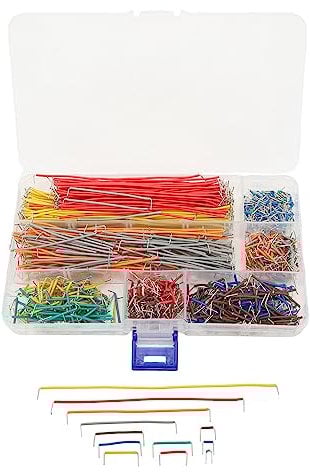 840PCS Breadboard Jumper Wire Flexible Breadboard Connecting Line Cable Breadboard Jumper Wires Kit with Storage Box