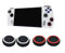 GIOPUEY Joystick Thumb Stick Grips Cap Compatible con ASUS ROG Ally/Ally X, 4 Pack Silicone Thumb Grip Caps Joystick Caps Protective Case Funda Protectora, Soft Anti-Slip - Red+Black