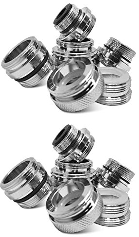 Speesy 2 x Kit adaptador de grifo-adaptador desviador grifo para - Conector de de jardín - Filtro de agua - Adaptador de grifo de cocina