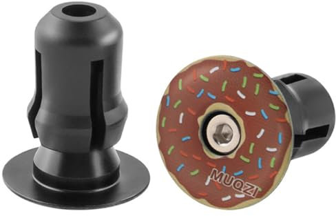 AMZLORD 2 Tapas de Manillar Aleación de Aluminio MTB Tapones Ligeras Cubierta de Agarre de Bicicleta