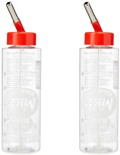 Classic Crystal Deluxe 'Midi' - Small Animal Drinking Bottle 320ml (Pack of 2)