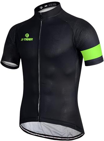 X-TIGER Radtrikot Herren Fahrradtrikot Trocknen mit Taschen Atmungsaktive Schnell Radsport Bekleidung MTB Fahrradbekleidung für Rennrad Trikot