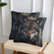 GNMRTFEAE Wolf Tier Personalisiertes Kissenbezug 2er Set - Haustier Dekorative Bezüge Für Sofa, Schlafzimmer, Auto - Geeignet Für Allergiker 45x45cm
