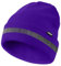 ATNKE Reflektierende Mützen Sicherheits-Thermo-Strickmütze mit hoher Sichtbarkeit für den Winter mit reflektierendem Streifen Geeigneter Outdoor-Arbeitssport Purple