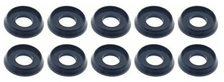 M5 Unterlegscheiben für ISO7380 Linsenkopfschrauben Aluminium Linsenkopfscheibe - Schwarz - 10 Stück - rcbay