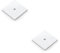 2 Pack - Square Kitchen Door Knob Backplate - Polished Chrome 45mm x 45mm Cabinet Plate